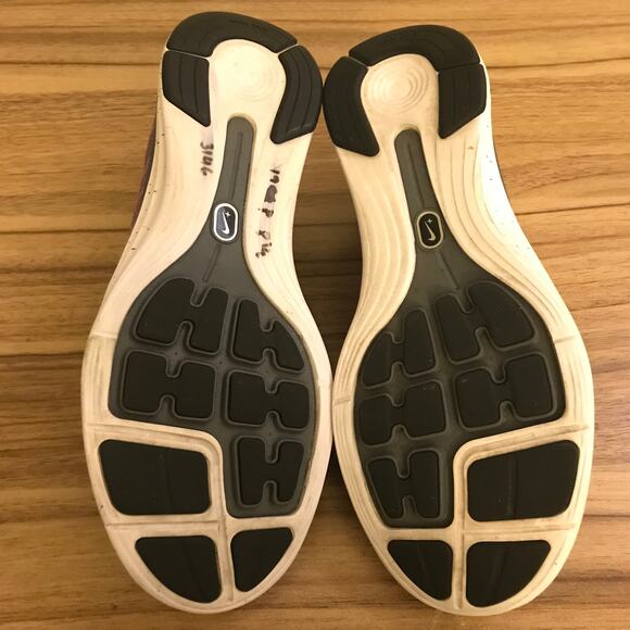 Nike Flyknit Lunar 1+ One+ Men's Size 8.5 Purple Black Racer Grey Air Max - Picture 7 of 7